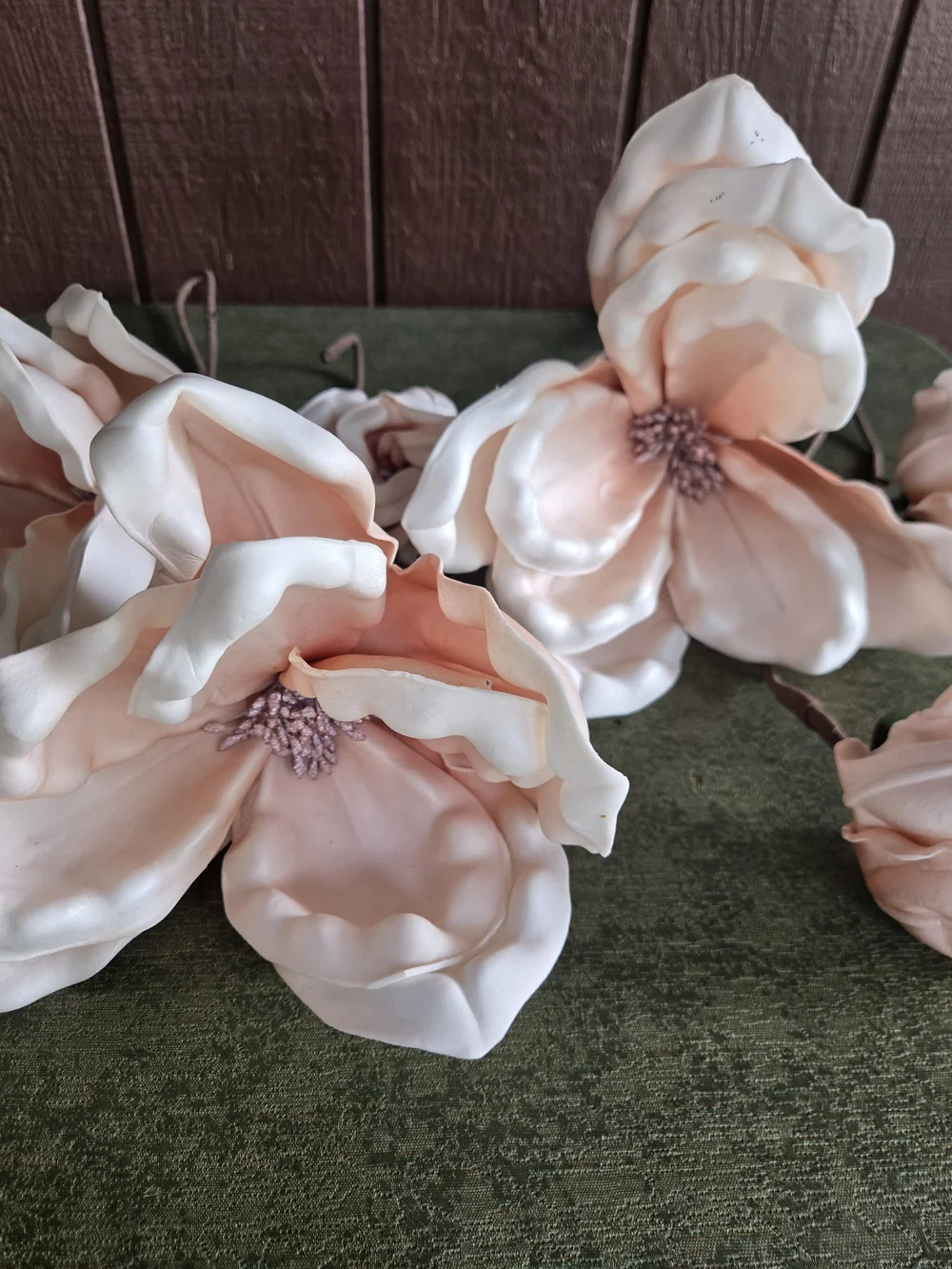 Soft Pink Magnolia Stem Set of 6